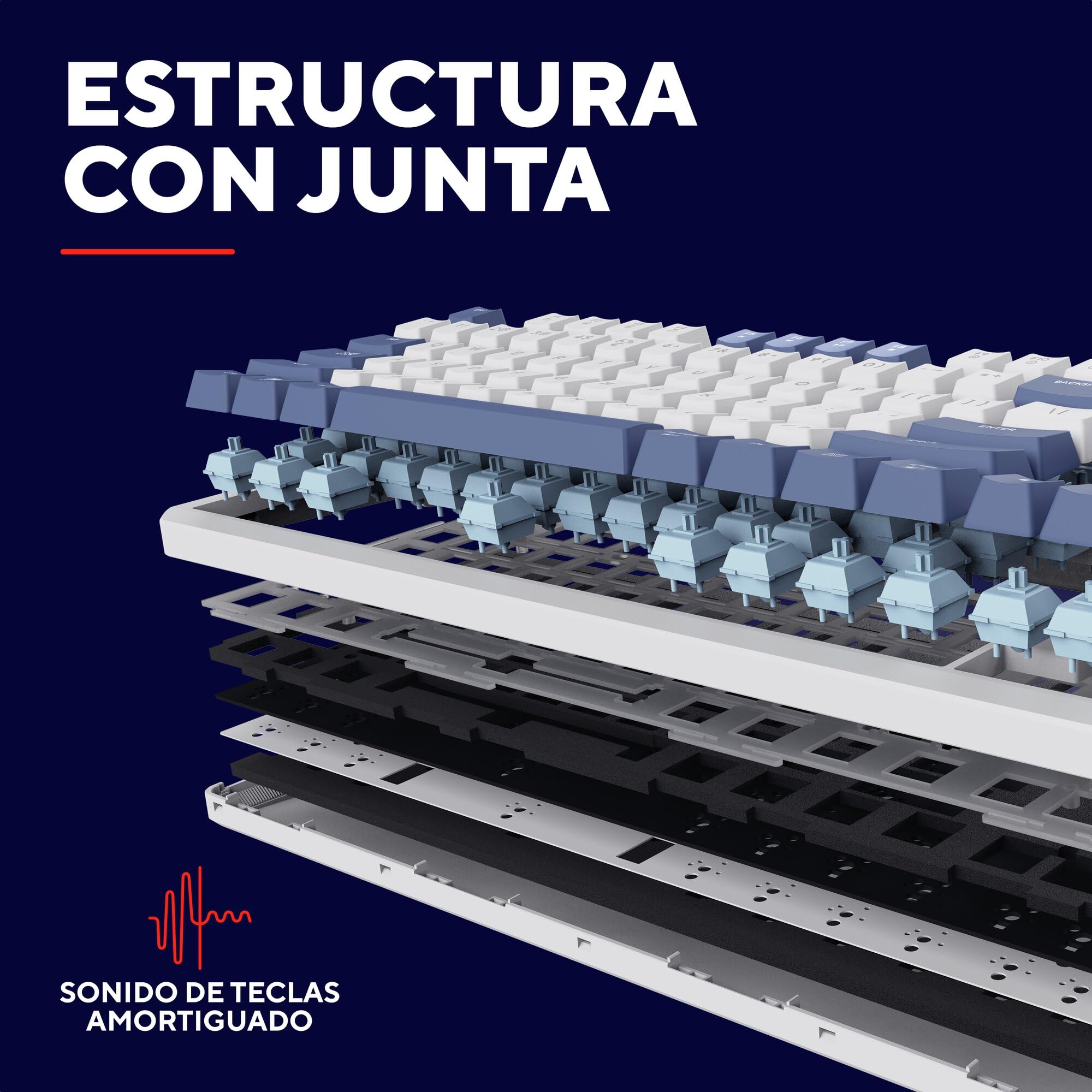 GXTrust Xyra teclado mecánico TKL español QWERTY (oferta flash) - imagen 5